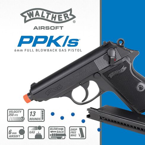 Walther PPK/S GBB Blowback 6mm BB Pistol Airsoft Gun in Kuwait