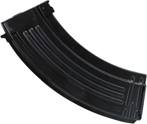 Evike Airsoft - Matrix 150rd Mid-Cap No Winding Mag for AK Series AEG Airsoft (Color: Black/Stamped Metal) in Kuwait