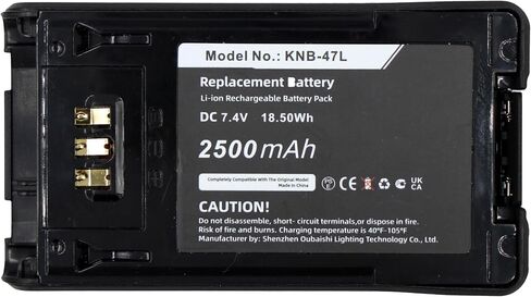 【5-Pack】 KNB-48L KNB-47L Battery Bulk for Kenwood Radio, 2500mAh Li-ion Pack for NX300 TK5320 NX200 TK5220, Team/Department Value Set in Kuwait