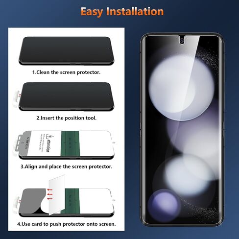 2 Pack Privacy TPU Screen Protector for Samsung Galaxy Z Flip 5 in Kuwait