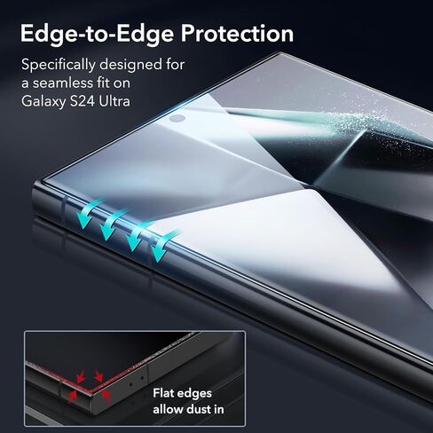 ESR 3+1 Pack for Samsung Galaxy S24 Ultra Screen Protector, Align Frame in Kuwait