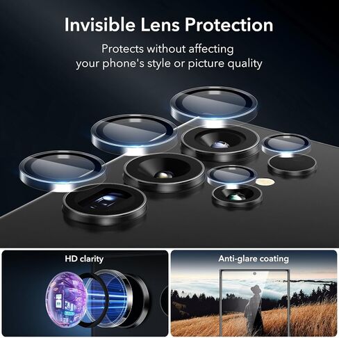 ESR 3+1 Pack for Samsung Galaxy S24 Ultra Screen Protector, Align Frame in Kuwait
