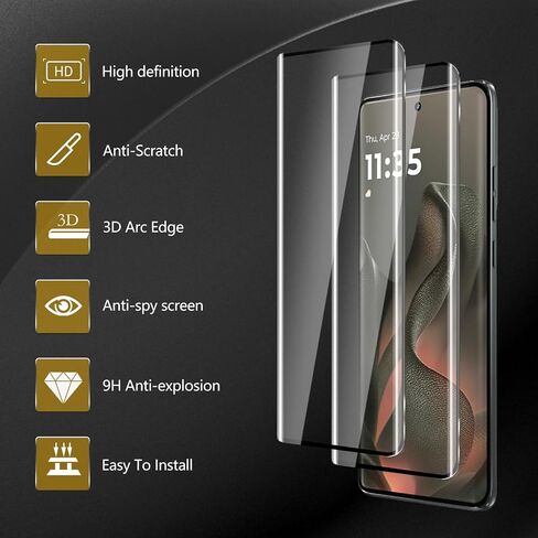 3 Pack Tempered Glass Screen Protector for Motorola Moto Edge 2025 in Kuwait