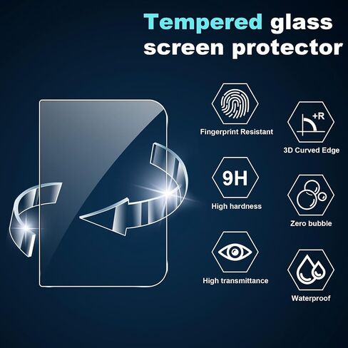 [6 in 1] for 18 Ultra Screen Protector, (2+2+2) Inner Screen Flexible Film + Tempered Glass Back Screen Protector + Camera Lens Protector,HD,Anti-Scratch,Bubble Free in Kuwait