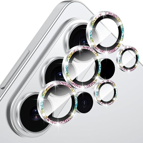 for Galaxy S26 Ultra Camera Lens Protector,Colorful Glitter in Kuwait