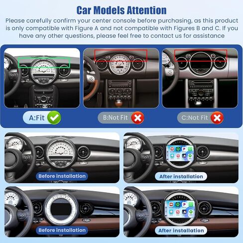 Android Car Radio for BMW Mini Cooper R56 2007-2014 CarPlay Android Auto in Kuwait