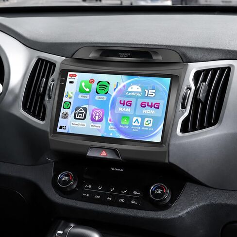 [4G+64G] Android Car Radio for Kia Sportage 2010-2016 CarPlay Android Auto in Kuwait