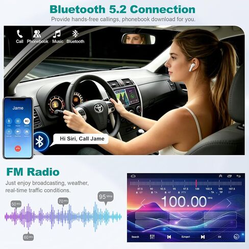 Android 15 Car Radio Stereo for Toyota Corolla 2009 2010 2011 2012 2013 in Kuwait