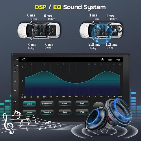 Double Din Car Stereo Radio for Jeep Commander 2008-2011 with Wireless CarPlay & Android Auto, 10'' Touchscreen Car Radio Surpports WiFi GPS Bluetooth Mirror Link Backup Camera MIC in Kuwait