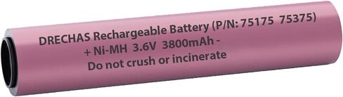 for Streamlight Battery 75175 (3800mAh), 3.6V Ni-MH Batteries for Streamlight Stinger Parts XT, DS, LED HP, 75375 75300 75500 75810 76000 76300 PolyStinger, Pelican M9 Flashlight, 1 Pack in Kuwait