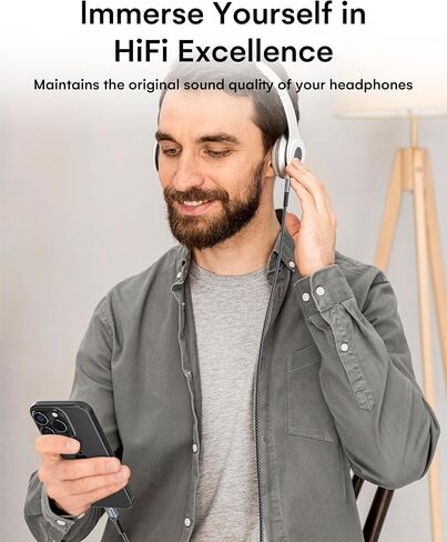 【4FT 2 Packs】 USB C to 3.5mm Audio Aux Jack Cable,Type C to 3.5mm Headphone Car Stereo Cord Hi-Fi DAC Dongle Aux Cord Compatible with iPhone 17/16/15 Pro Max,Samsung S25/S24/S23,iPad Pro,Pixel in Kuwait