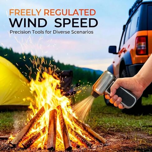 Electric Air Duster-130000RPM Super Power Cordless Air Duster, Rechargeable Brushless Motor Durable Blower, 3-Gear Adjustable Dust Blower for Computer, Keyboard, Outdoor, House and Car in Kuwait