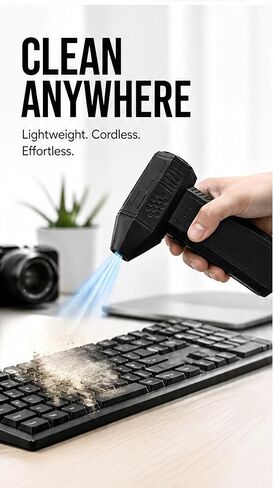 Electric Air Duster Cordless Blower Keyboard Cleaning Handheld in Kuwait