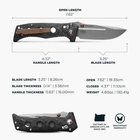 Benchmade Mini Adamas Tactical Knife, MagnaCut Steel Blade (273-03) in Kuwait