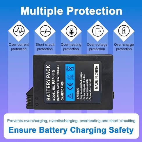 Battery Pack for Sony PSP 1001 1000 PSP1000 3.6V with Charger Cable in Kuwait