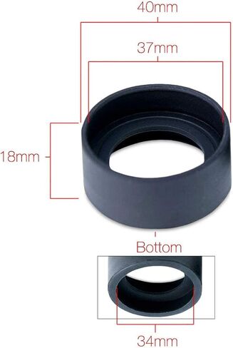 BoliOptics Microscope Eye Guards, 34mm Rubber Eye Cups, Foldable (Pair) SZ05013911 in Kuwait