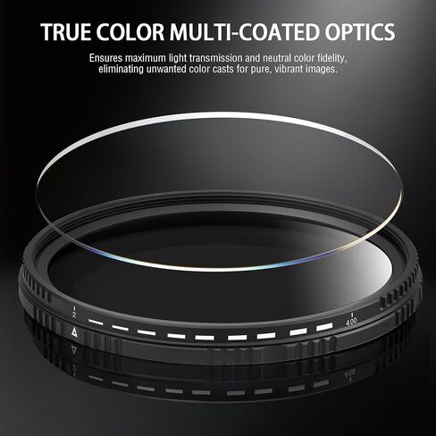 82mm Variable ND Lens Filter ND2-ND400 (1-9 Stops) in Kuwait