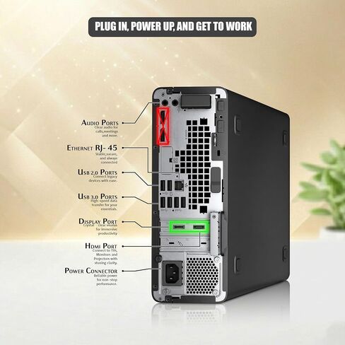 BTO G5 SFF Desktop Computer, Intel Core i5-9500 9th Gen Processor, GTX 1050 Ti 4GB, 32GB DDR4 RAM, 1TB SSD, Built-in Wi-Fi, RGB Keyboard, Mouse & Speakers,Windows 11 Pro, Gaming PC (Renewed) in Kuwait