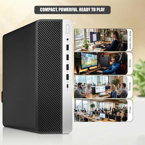 BTO G5 SFF Desktop Computer, Intel Core i5-9500 9th Gen Processor, GTX 1050 Ti 4GB, 32GB DDR4 RAM, 1TB SSD, Built-in Wi-Fi, RGB Keyboard, Mouse & Speakers,Windows 11 Pro, Gaming PC (Renewed) in Kuwait