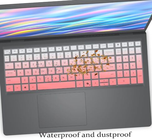 2 PCS Keyboard Cover for 2026 2025 New Dell 16 Plus DB16250 DB16251 DB16255, Dell 15 Laptop DC15250 DC15255, Dell 16 Laptop DC16250 DC16251 & inspiron 16 5640 5645 Series Keyboard Skin-OPink+Clear in Kuwait
