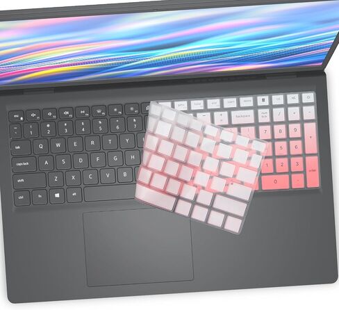 2 PCS Keyboard Cover for 2026 2025 New Dell 16 Plus DB16250 DB16251 DB16255, Dell 15 Laptop DC15250 DC15255, Dell 16 Laptop DC16250 DC16251 & inspiron 16 5640 5645 Series Keyboard Skin-OPink+Clear in Kuwait