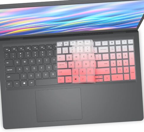 2 PCS Keyboard Cover for 2026 2025 New Dell 16 Plus DB16250 DB16251 DB16255, Dell 15 Laptop DC15250 DC15255, Dell 16 Laptop DC16250 DC16251 & inspiron 16 5640 5645 Series Keyboard Skin-OPink+Clear in Kuwait