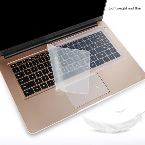 Universal Keyboard Cover for 13.3" 14" inch Laptop Notebook Ultra Thin Silicone Waterproof Dustproof Keyboard Protector Skin, Clear (Size:12.2" x 5.07") in Kuwait
