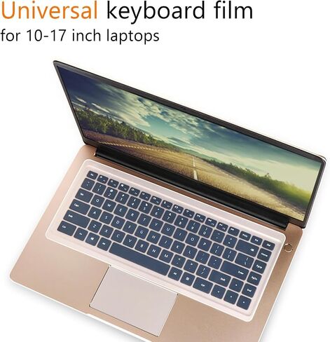 Universal Keyboard Cover for 13.3" 14" inch Laptop Notebook Ultra Thin Silicone Waterproof Dustproof Keyboard Protector Skin, Clear (Size:12.2" x 5.07") in Kuwait