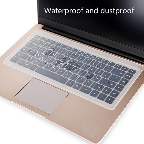 Universal Keyboard Cover for 13.3" 14" inch Laptop Notebook Ultra Thin Silicone Waterproof Dustproof Keyboard Protector Skin, Clear (Size:12.2" x 5.07") in Kuwait