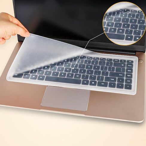 Universal Keyboard Cover for 13.3" 14" inch Laptop Notebook Ultra Thin Silicone Waterproof Dustproof Keyboard Protector Skin, Clear (Size:12.2" x 5.07") in Kuwait