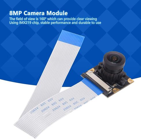160° Wide Angle Lens Camera Module,IMX219 Chip Embeded Camera for Industrial, Support Auto-Focus Plug and Play in Kuwait