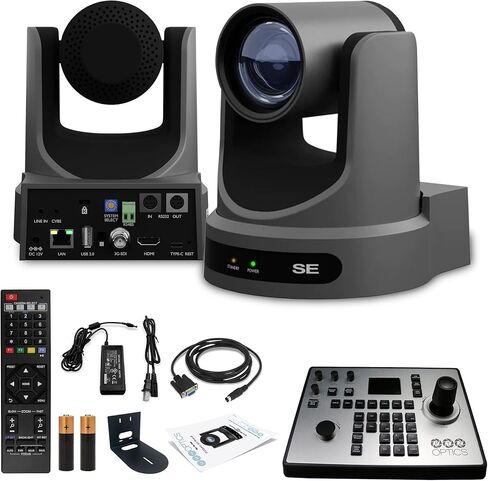 PTZOptics Move SE PTZ Camera with 12x Optical Zoom PT-Joy-G4 Controller + Wall Mount in Kuwait