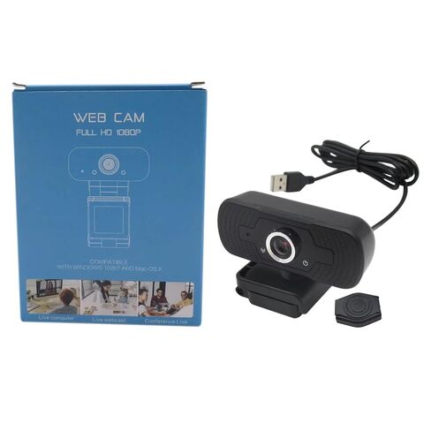 1080p Full HD Camera with 75 Degree Viewing Angle, Laptop Mac Desktop Camera for Video Calls, Plug-and-Play Video Calls, Built-in Microphone in Kuwait