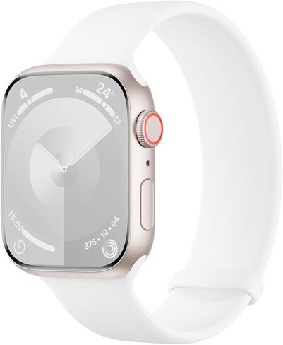 Silicone Solo Loop Bands Compatible with Watch Band 38mm 40mm 41mm 42mm 44mm 45mm 46mm 49mm, Sport Stretchy Strap Soft Replacement Wristband for iWatch Ultra 3 2 1 Series 11 10 9 8 SE 7 6 5 4 in Kuwait