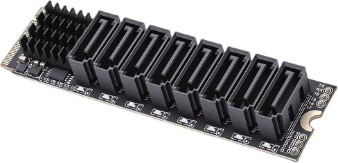 M.2 M Key to 8 Port 3.0 Expansion Card, PCIe 3.0 x2 Adapter with in Kuwait