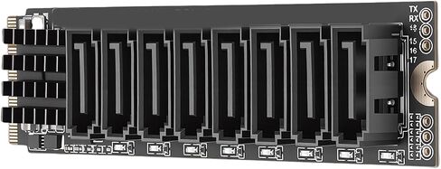 M.2 M Key to 8 Port 3.0 Expansion Card, PCIe 3.0 x2 Adapter with in Kuwait
