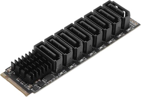 M.2 M Key to 8 Port 3.0 Expansion Card, PCIe 3.0 x2 Adapter with in Kuwait