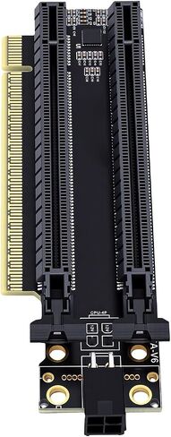 Cryfokt PCIe X16 to X8 X8 (4.0) Adapter Card with Serial ATA Power in Kuwait