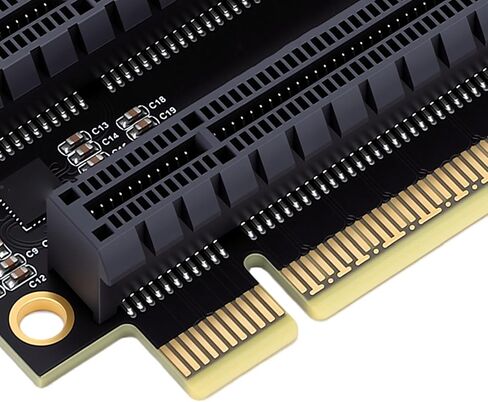Cryfokt PCIe X16 to X8 X8 (4.0) Adapter Card with Serial ATA Power in Kuwait