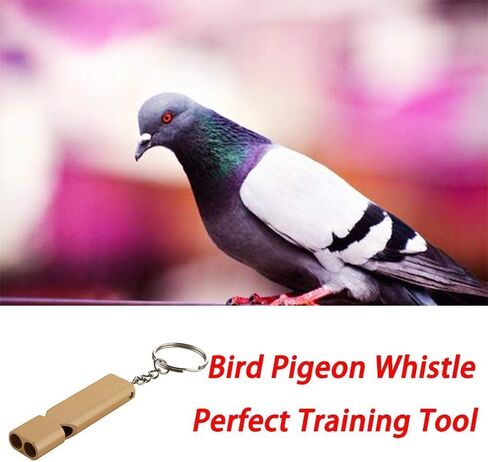 Dual-Tone Emergency Safety Whistle Aluminum Keychain for Hiking Camping in Kuwait