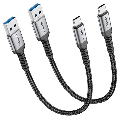 USB A to USB C 3.1 Cable 10Gbps 0.5FT 2Pack Fast Charging USB C CarPlay in Kuwait