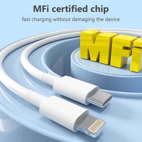 USB C to Lightning Cable [Apple MFi Certified] 5 Pack 6/6/6/6/6 FT iPhone Charger Type C to Lightning Cable Power Delivery Fast Charging Cord Compatible with iPhone 14/13/12/11/XS/XR/X/8 in Kuwait