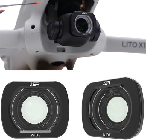 Coyktonty Wide Angle Lens Filter for DJI Lito X1 Drone, 100° Range Large Field of View, Wide Angle Camera Lens Filter for Lito X1Accessories in Kuwait