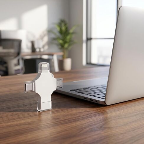 256GB 4-in-1 USB 3.0 Flash Drive Type-C Micro USB Memory Stick for iPhone Android PC Compact Photo Backup & Data Transfer in Kuwait