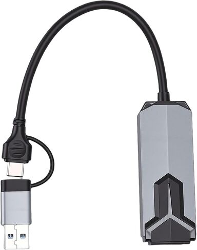 Diyeeni USB C to 2.5G Ethernet Adapter, 2500Mbps RJ45 Gigabit Network Speed with Stable Connection, for Laptop and 10 11 OS X in Kuwait