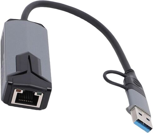 5G USB 3.0 Ethernet Adapter, USB to Ethernet Adapter 5Gbps Network for Laptop PC, Aluminum Network Compatible with 10, OS, OS in Kuwait