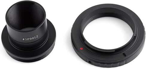 1.25 Inch Astronomical Telescope Mount Adapter, Durable SLR T Ring for Camera Lens, Easily Connects for Photography Accessories in Kuwait