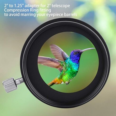 Telescope Eyepiece Mount Adapter, Durable Metal Conversion Device for Clear Photography for 2-1.25 Inch Telescope in Kuwait