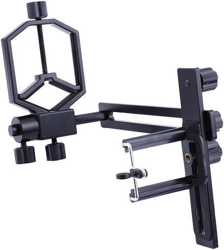 Telescope Spotting Scope Adapter, Durable Metal Holder High Strength for Camera and Phone in Kuwait