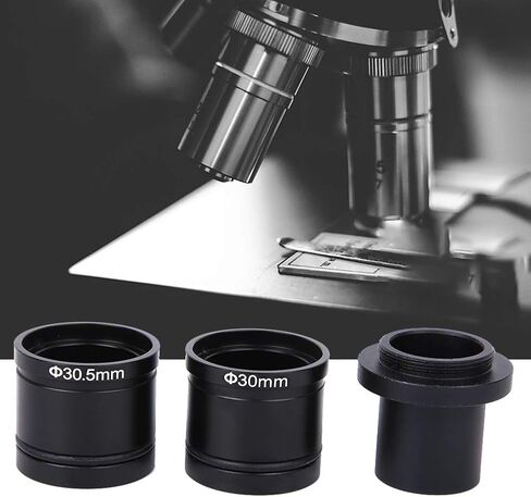 C-Mount Microscope Camera Adapter, Durable for Observing the Inner Structure of Small Objects. Metal 30mm-30.5mm Adapter Rings for Various Biological Microscopes Included in Kuwait